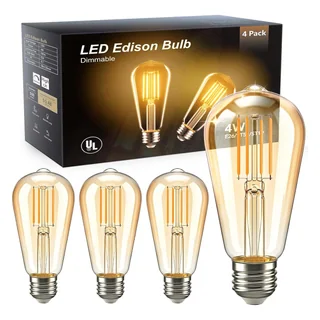 TJOY ST58 Vintage Edison LED Bulb, 40W Equivalent, 2200K